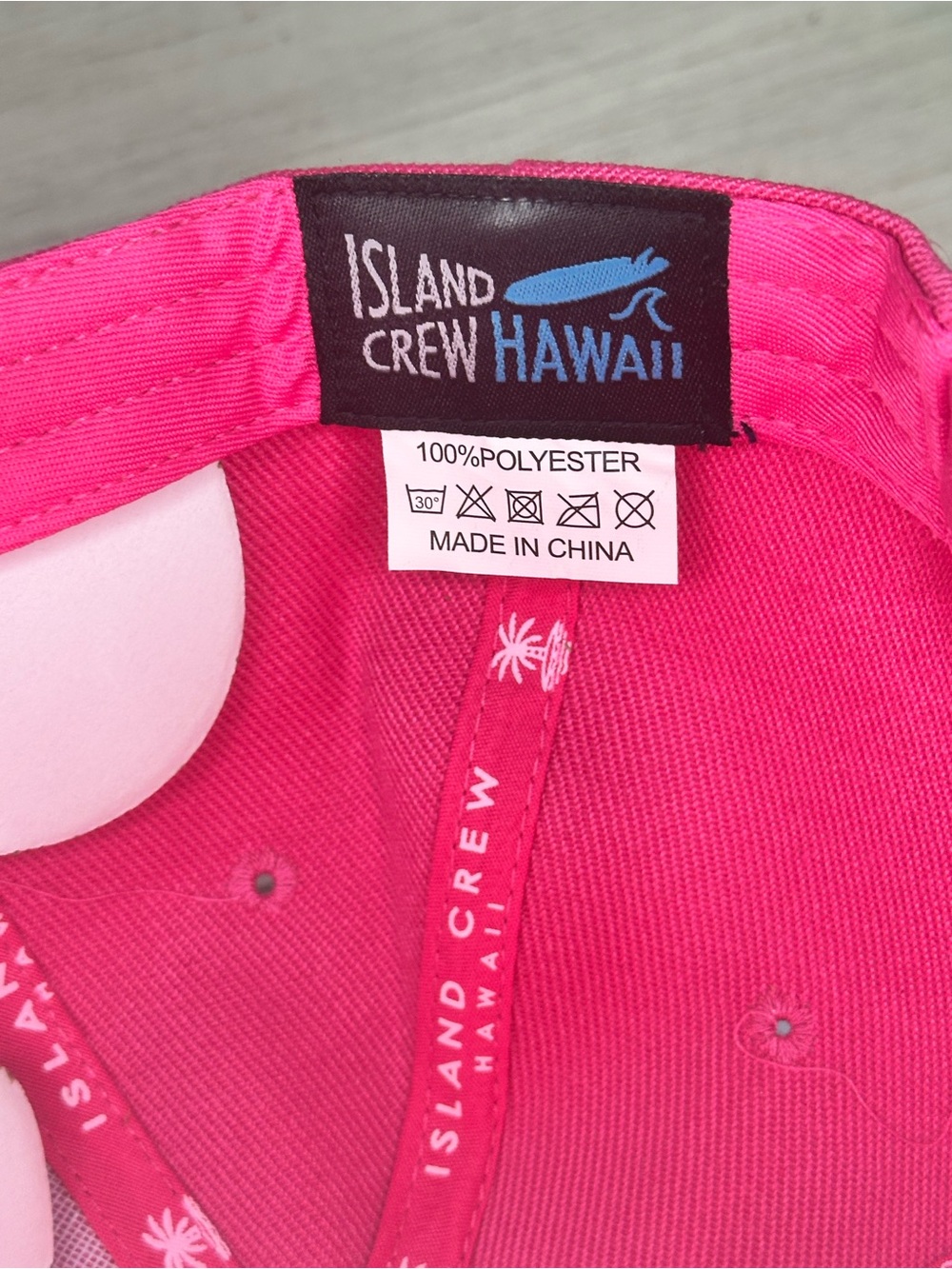 aloha Pink Adjustable Baseball Cap - Picture 7 of 8
